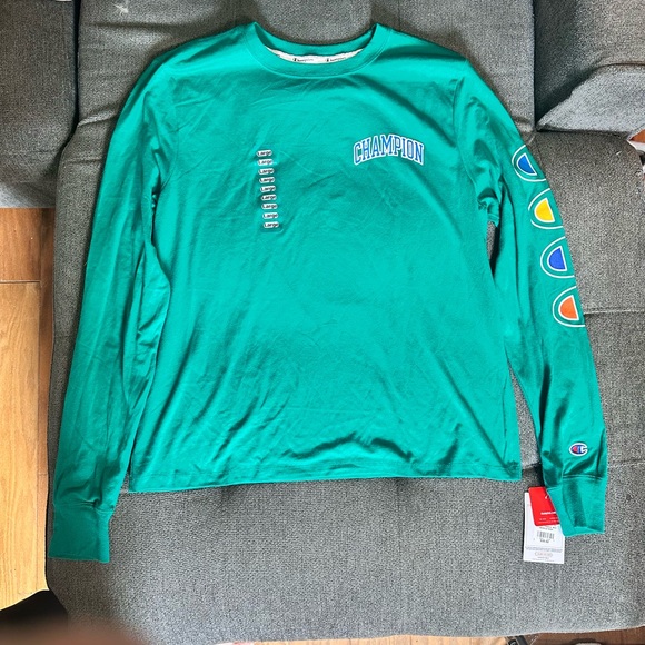 Champion Tops - Champion Green Long Sleeve Shirt